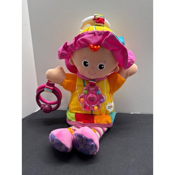 Lamaze Tomy Soft Baby Doll Emily Sensory Developemental Toy With Rattle & Clip - - Picture 1 of 5